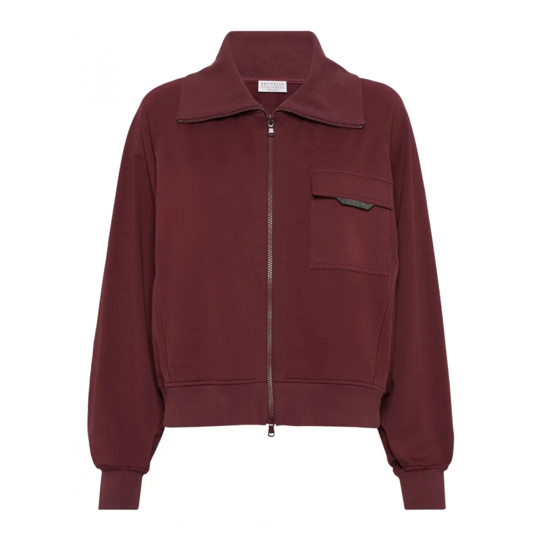 Women's 'Shiny Flap Detail' Sweatshirt