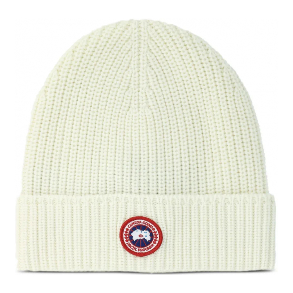 Bonnet 'Ribbed-Knit Logo' pour Femmes