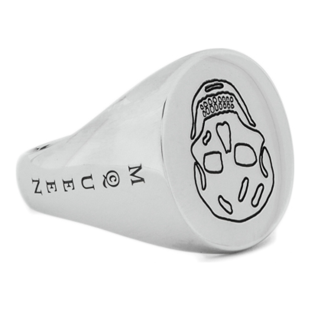 'Skull Signet' Ring für Herren