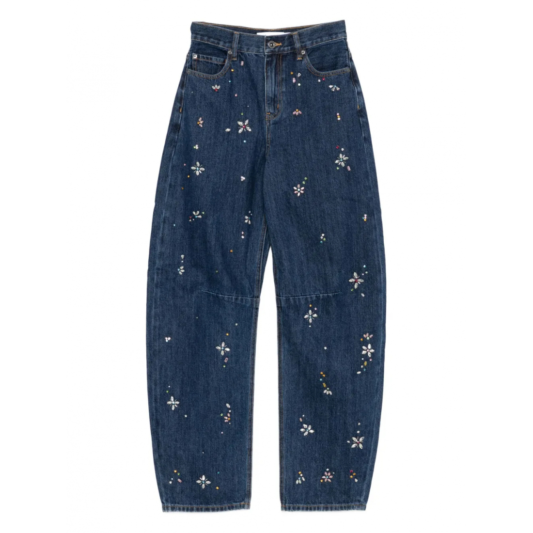 Women's 'Crystal-Flower Embellished' Jeans