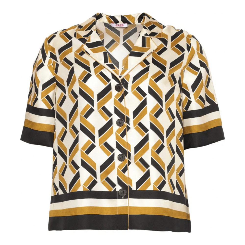 Chemise à manches courtes 'Sonore Geometric-Print' pour Femmes