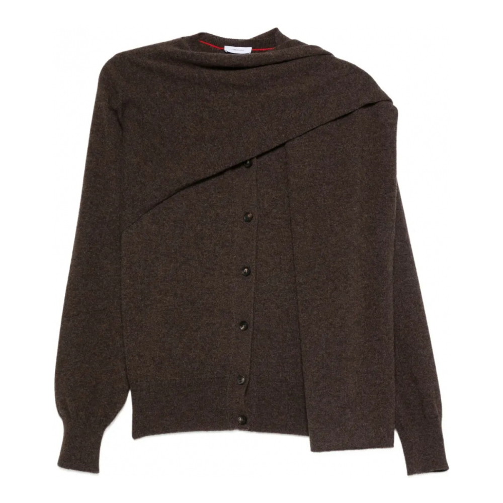 Cardigan 'Asymmetric Button-Up' pour Femmes