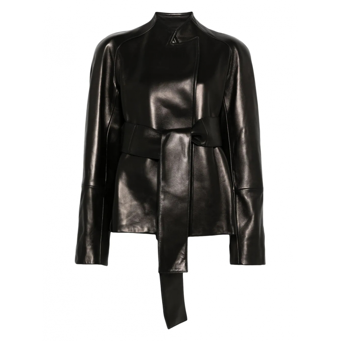 Veste en cuir 'Belted' pour Femmes