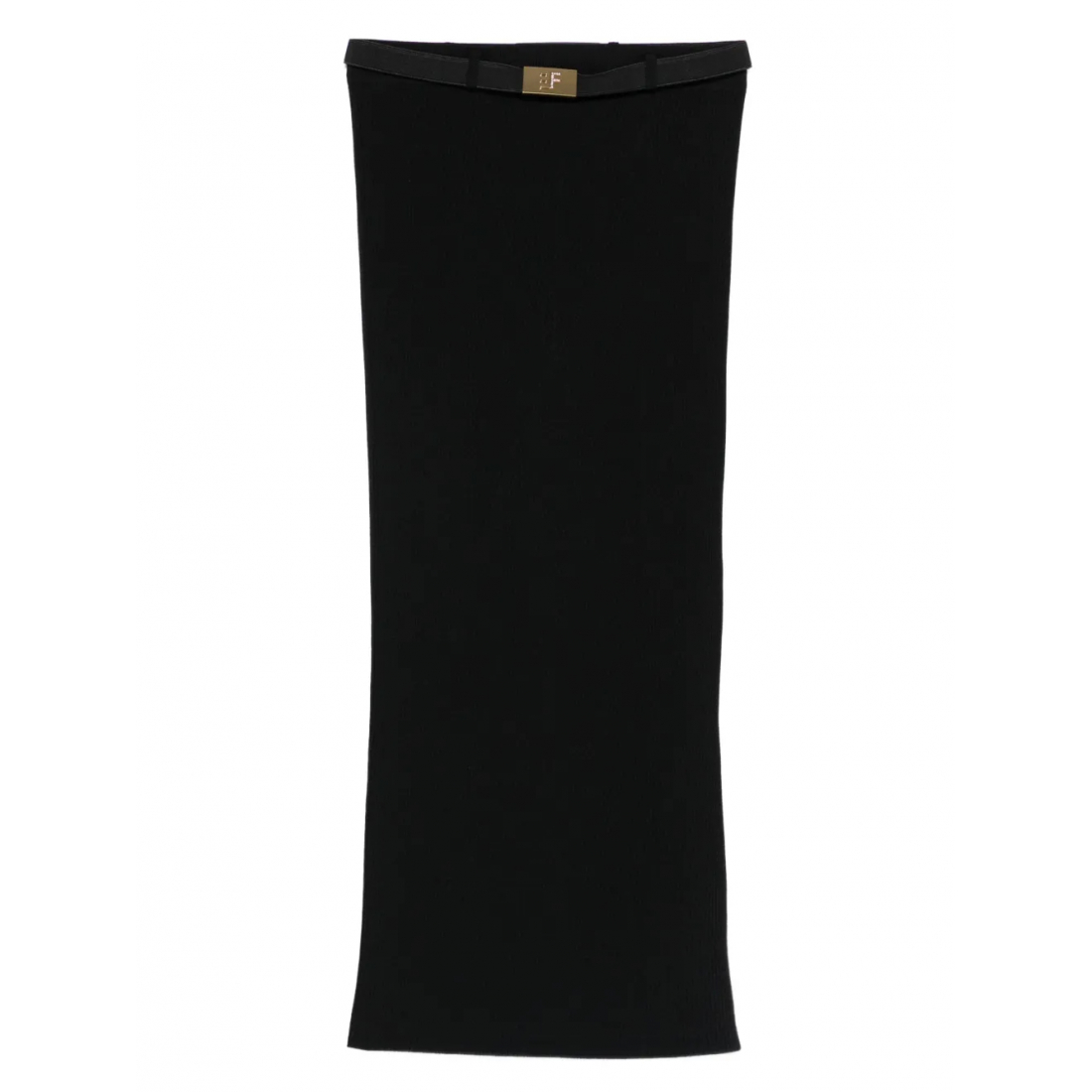 Jupe Midi 'Ribbed Waistband' pour Femmes