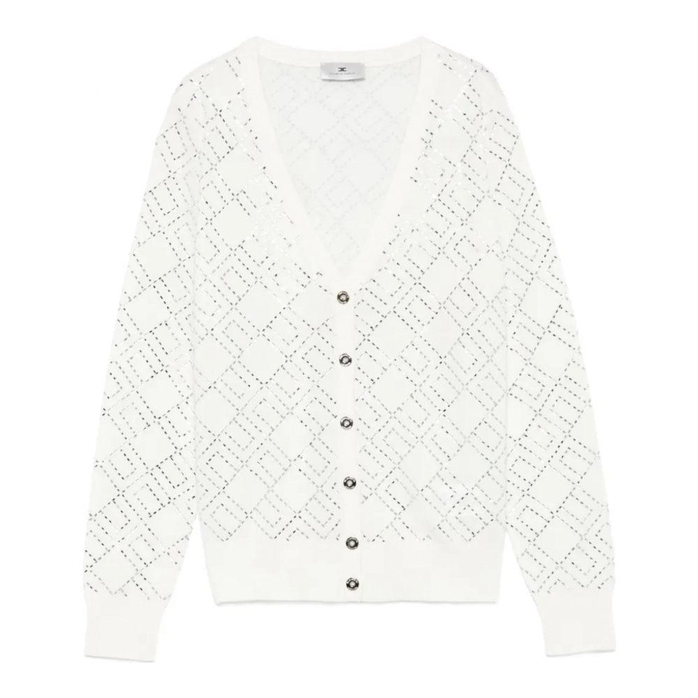 Women's 'Geometric-Pattern' Cardigan