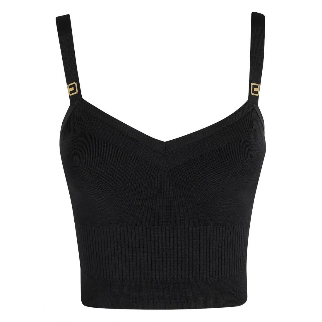 Haut sans manches 'Ribbed V-Neck' pour Femmes