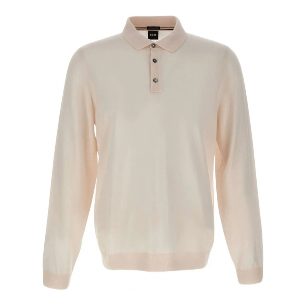 Polo manches longues 'Three-Button' pour Hommes