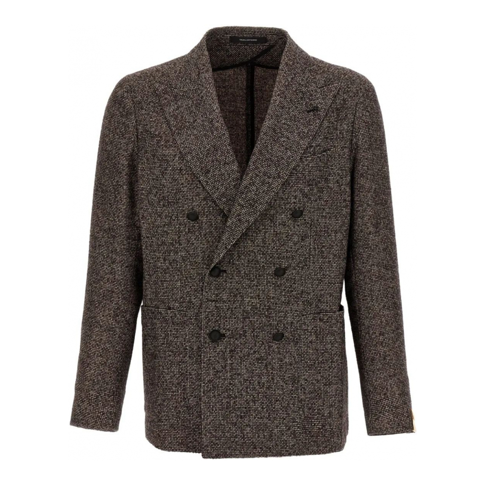 Blazer 'Micro-Pattern Double-Breasted' pour Hommes