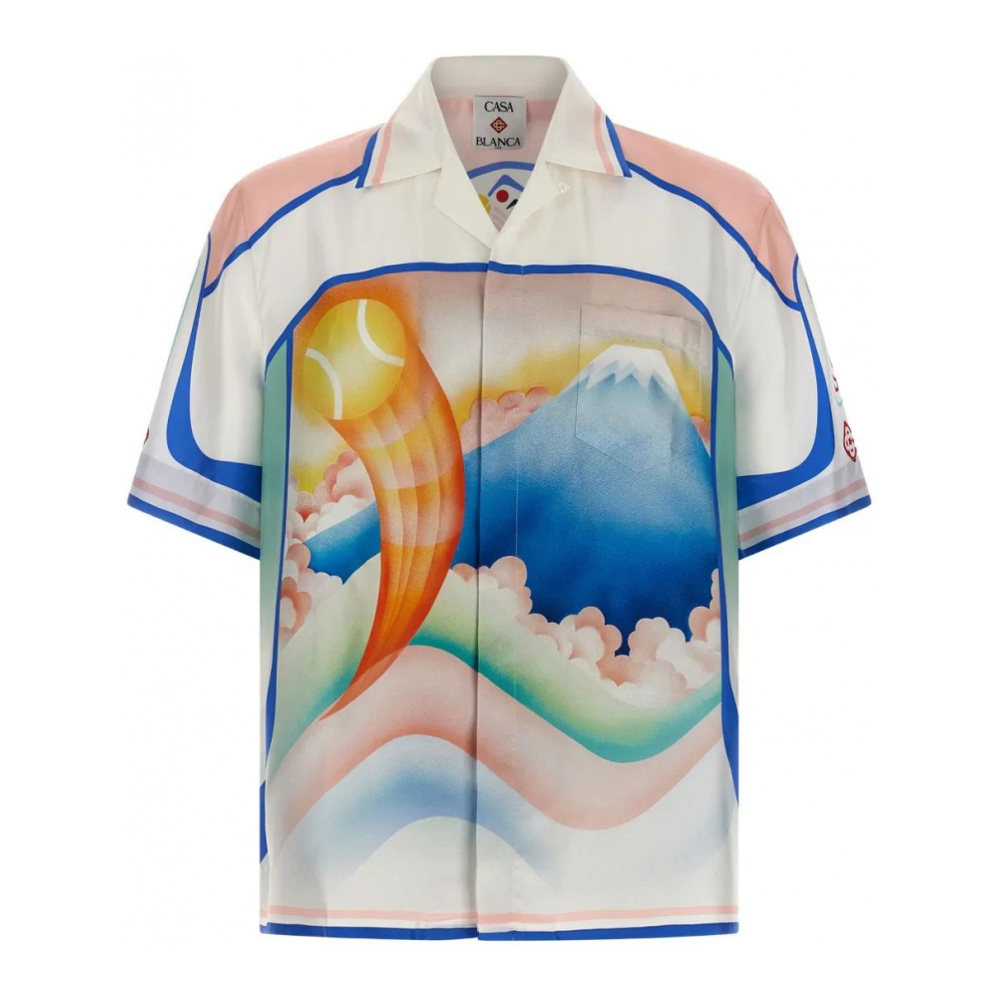 Chemise à manches courtes 'Fuji Dream Camp-Collar' pour Hommes