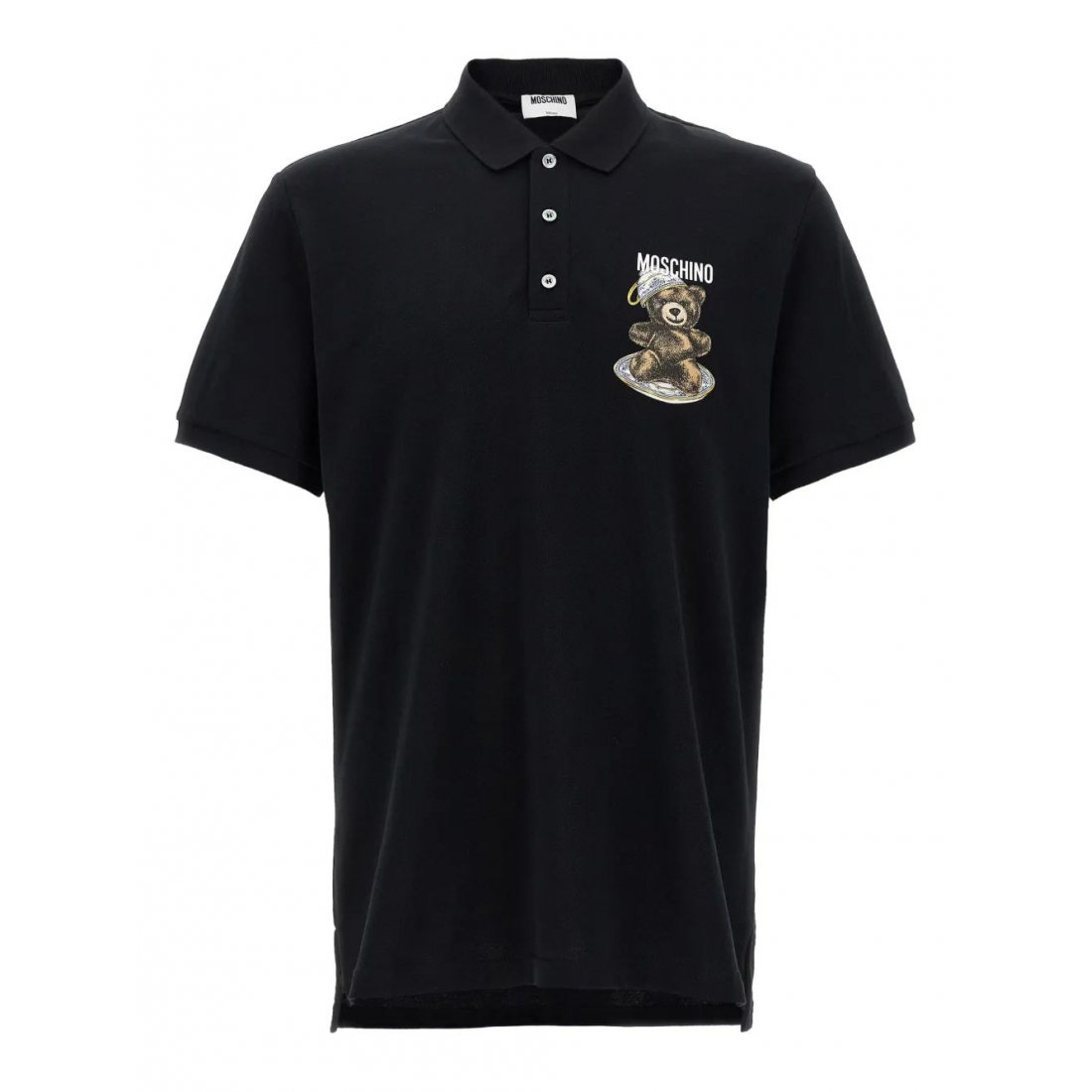 Polo 'Teddy-Print Piqué' pour Hommes