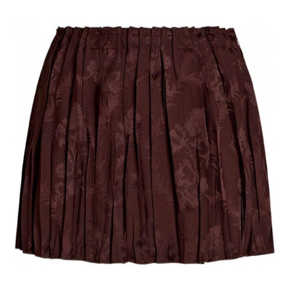 Mini Jupe 'Pleated Floral' pour Femmes