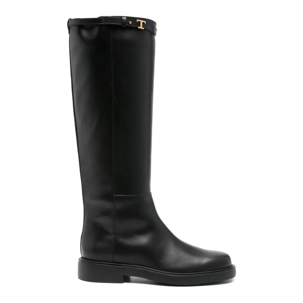 Bottes 'T-Buckle Knee-High' pour Femmes