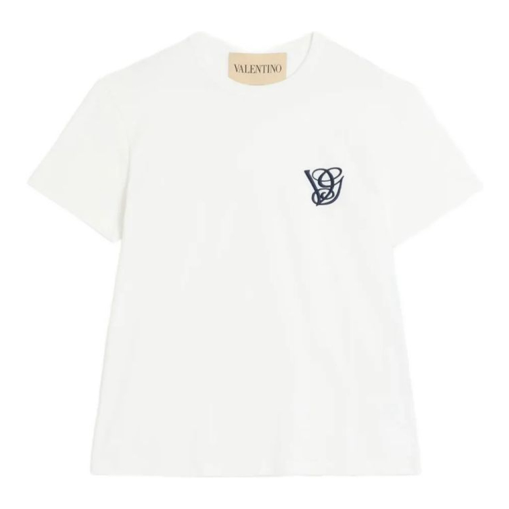 T-shirt 'Logo-Embroidered' pour Hommes