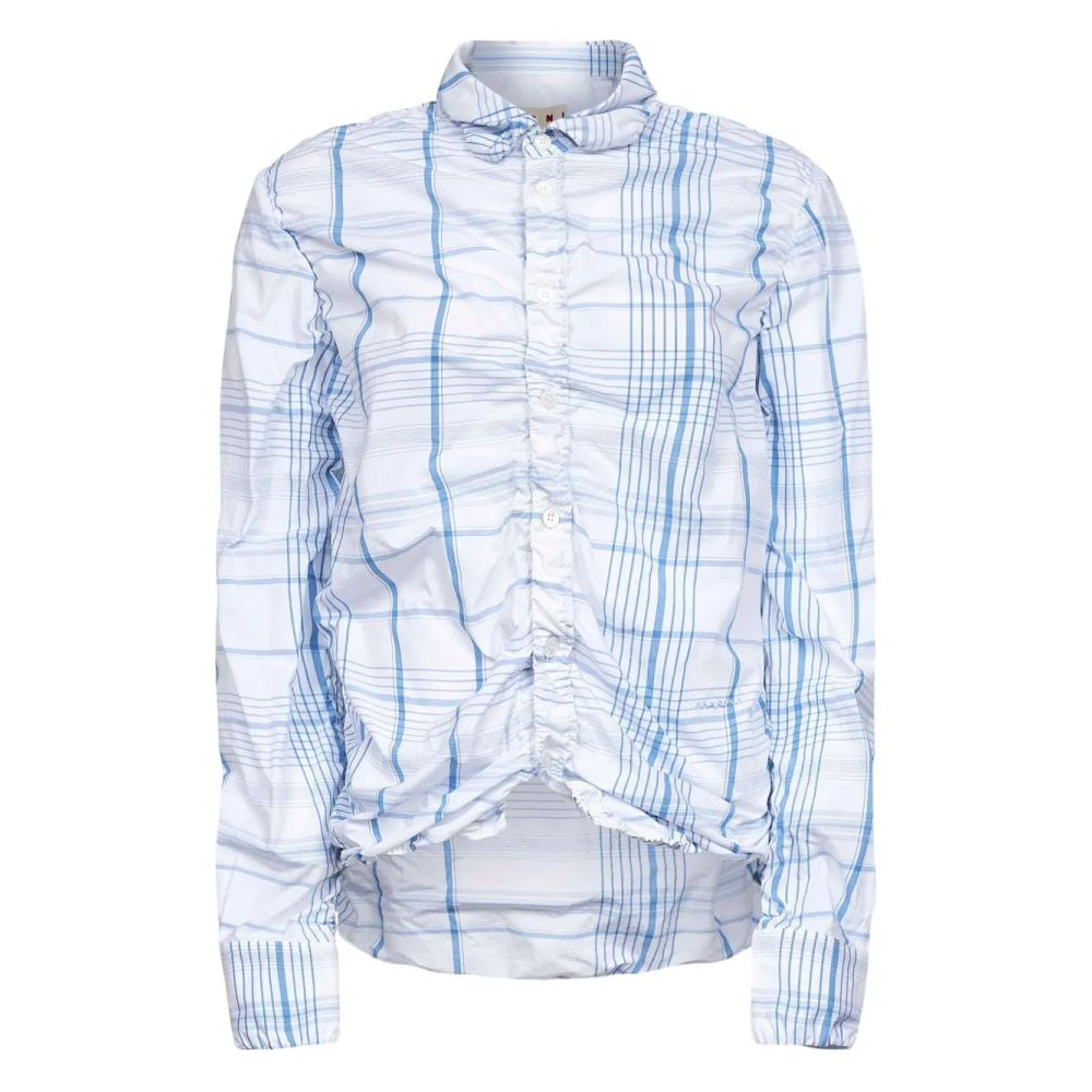 Chemise 'Gathered Checked' pour Femmes