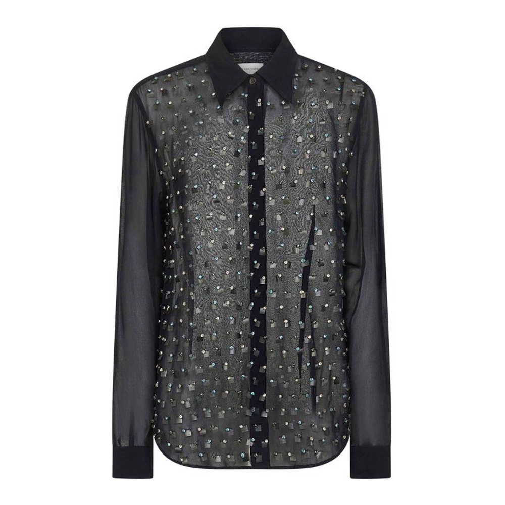 Chemise 'Embellished Curved Hem' pour Femmes