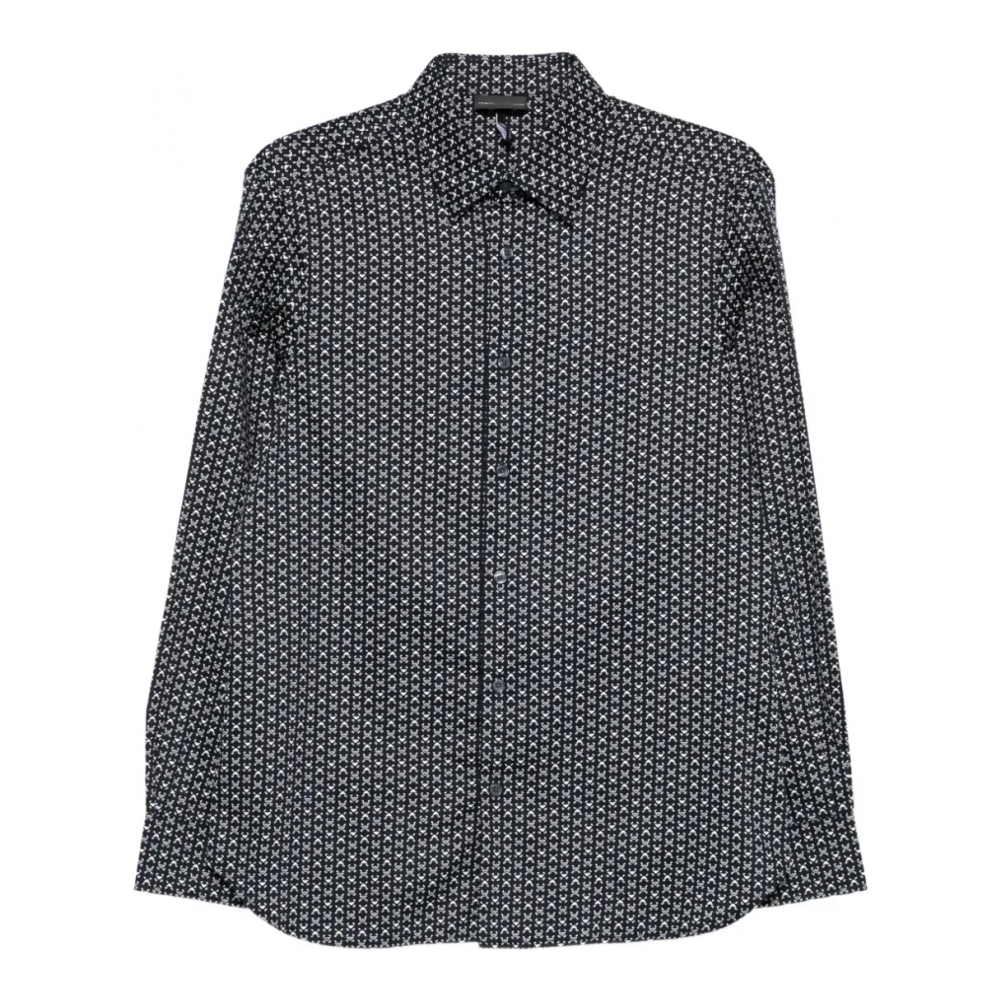 Chemise 'Geometric-Print' pour Hommes