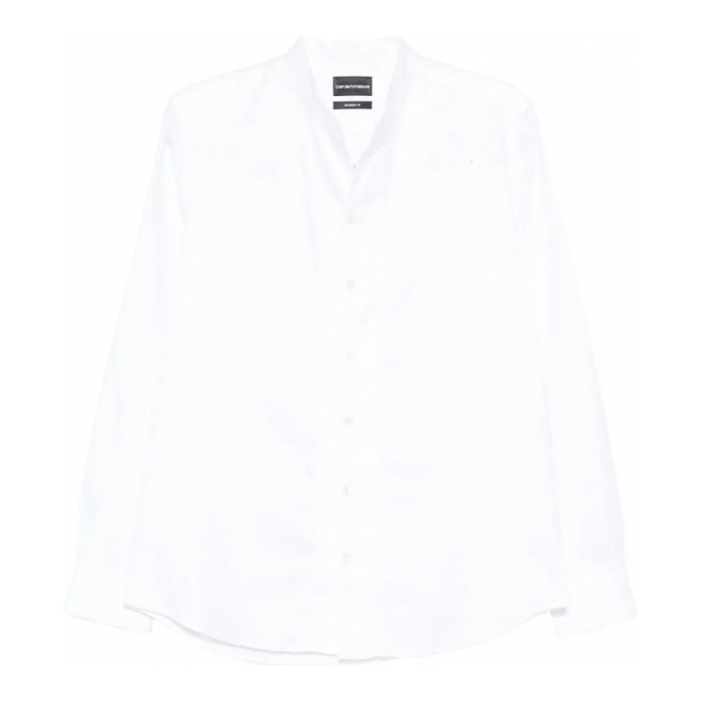 Chemise 'Mandarin-Collar' pour Hommes