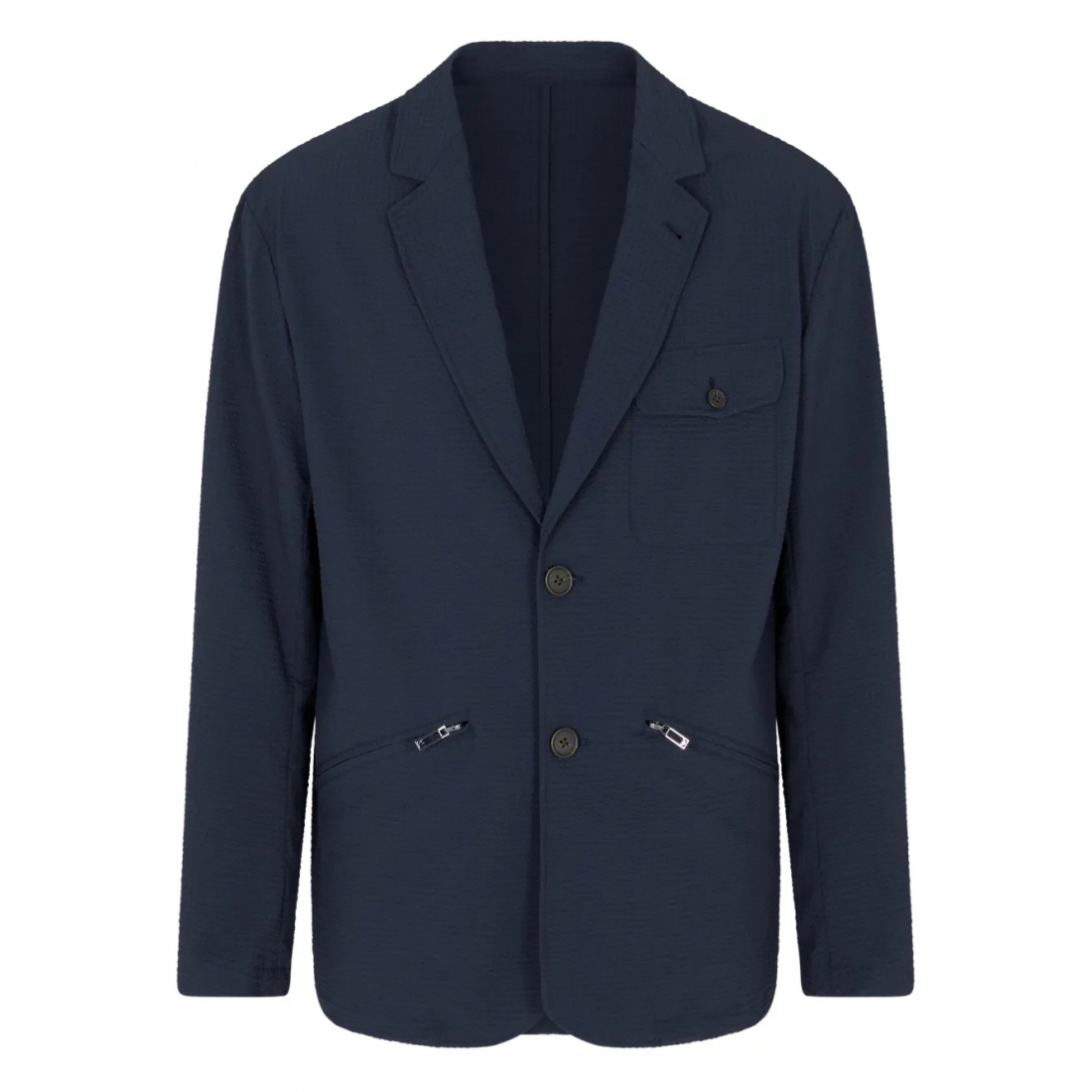 Blazer 'Textured Zip-Pockets' pour Hommes