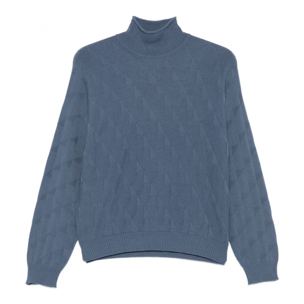 Pull à col roulé 'Diamond-Pattern' pour Femmes