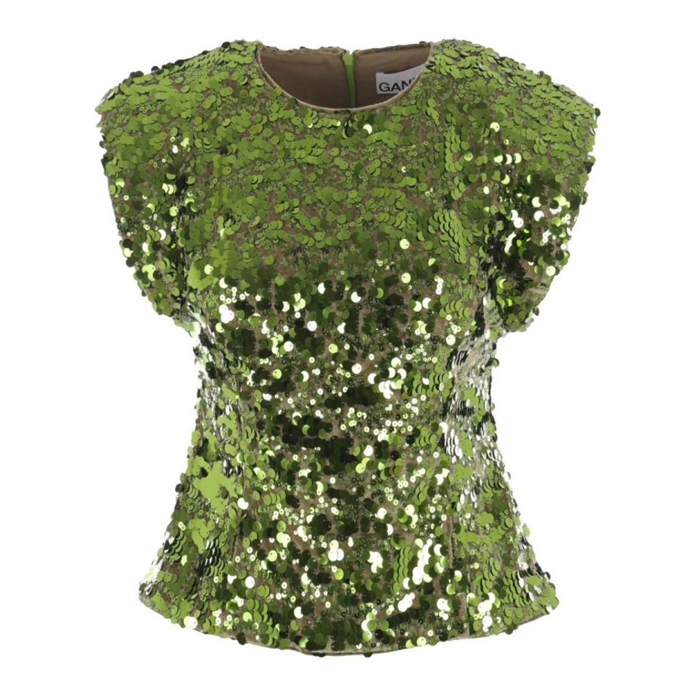 Top 'Sequin-Embellished' pour Femmes