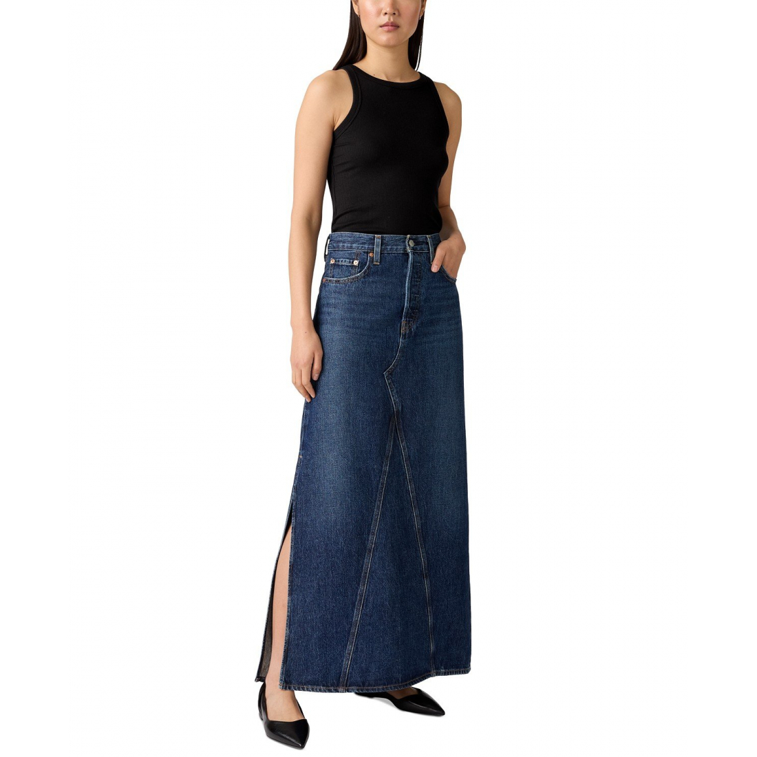 Jupe Maxi 'Iconic Side-Slit' pour Femmes