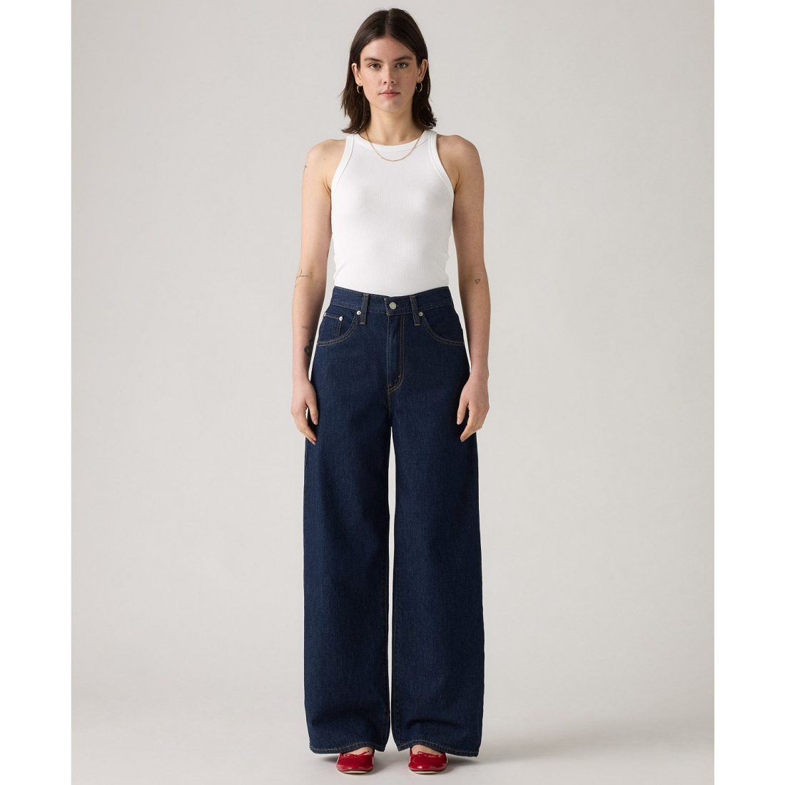 Jeans 'Cinch-Waist Lightweight Baggy' pour Femmes