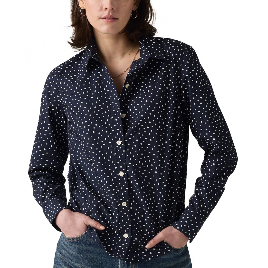 Chemise 'Classic Fit Button-Front' pour Femmes