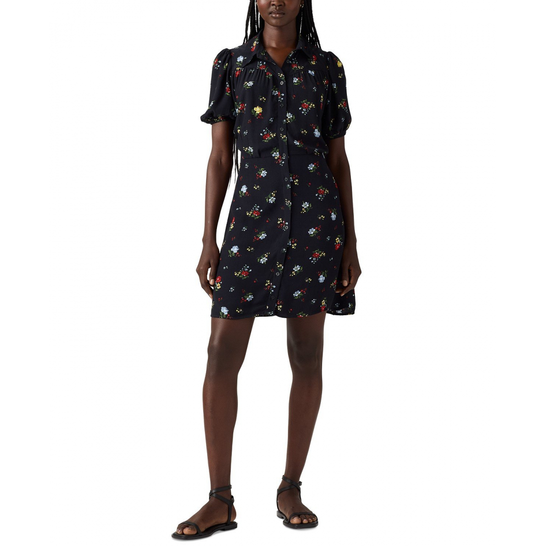 Women's 'Lea Button-Front' Mini Dress