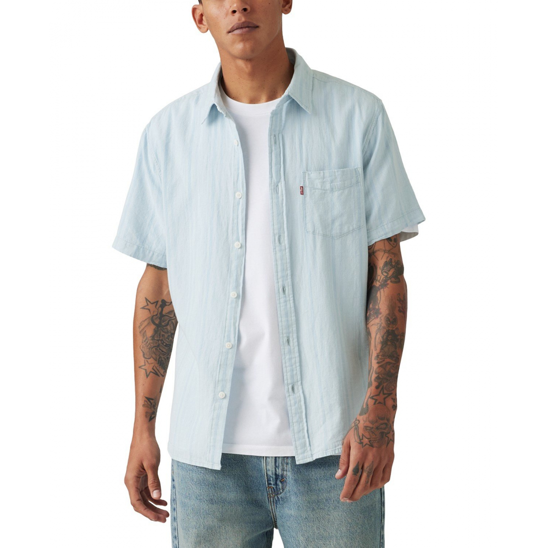 Chemise à manches courtes 'Classic 1 Pocket  Regular Fit' pour Hommes