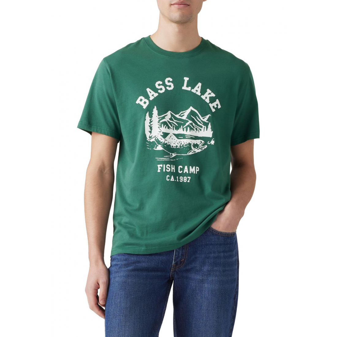 T-shirt 'Bass Lake Base Camp Graphic' pour Hommes