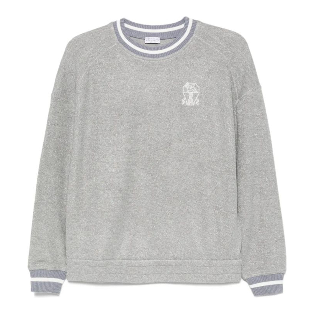 Women's 'Embroidered-Detail Ribbed-Cuff' Sweater