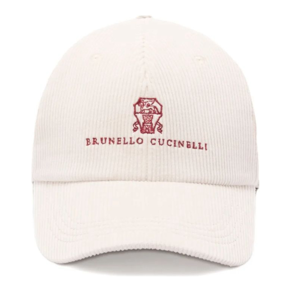 'Corduroy Logo-Embroidered' Baseballkappe für Herren