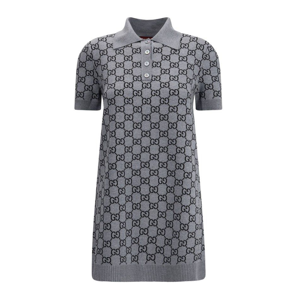 Women's 'Allover GG Patterned' Polo Dress