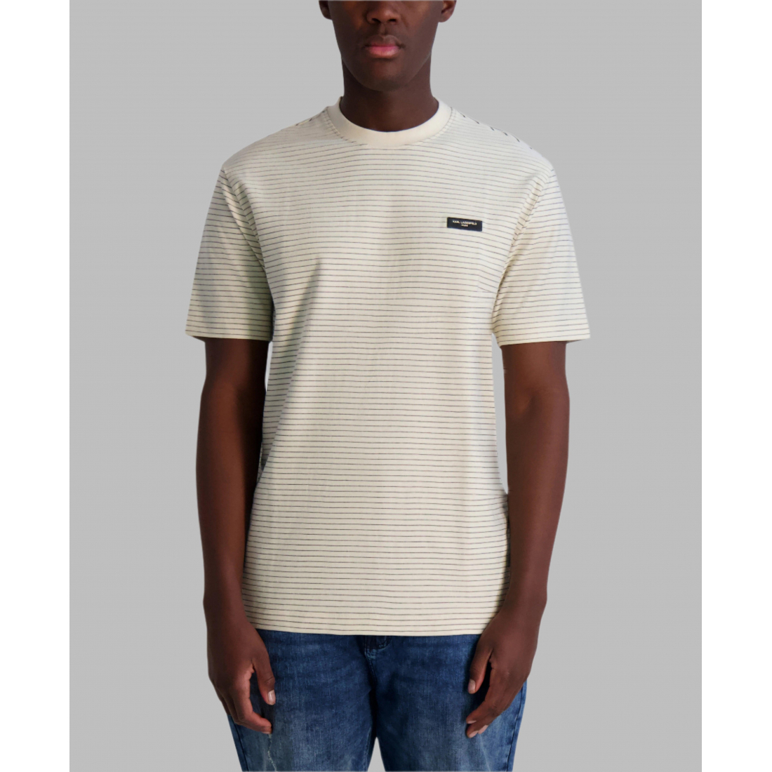 T-shirt 'Textured Stripe' pour Hommes