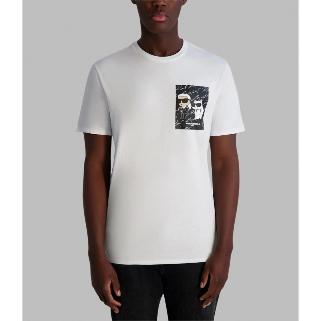 T-shirt 'Karl & Choupette With Signature' pour Hommes