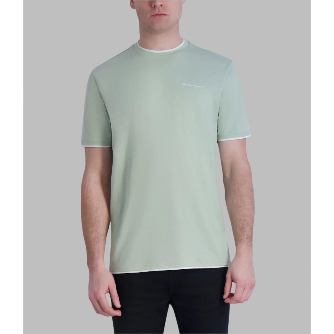 T-shirt 'Double Hem With Logo' pour Hommes