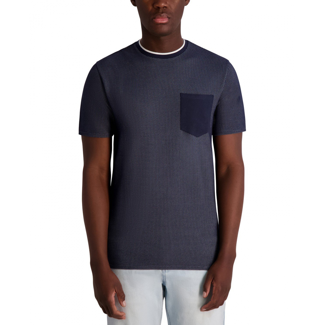T-shirt 'Textured Waffle Knit' pour Hommes