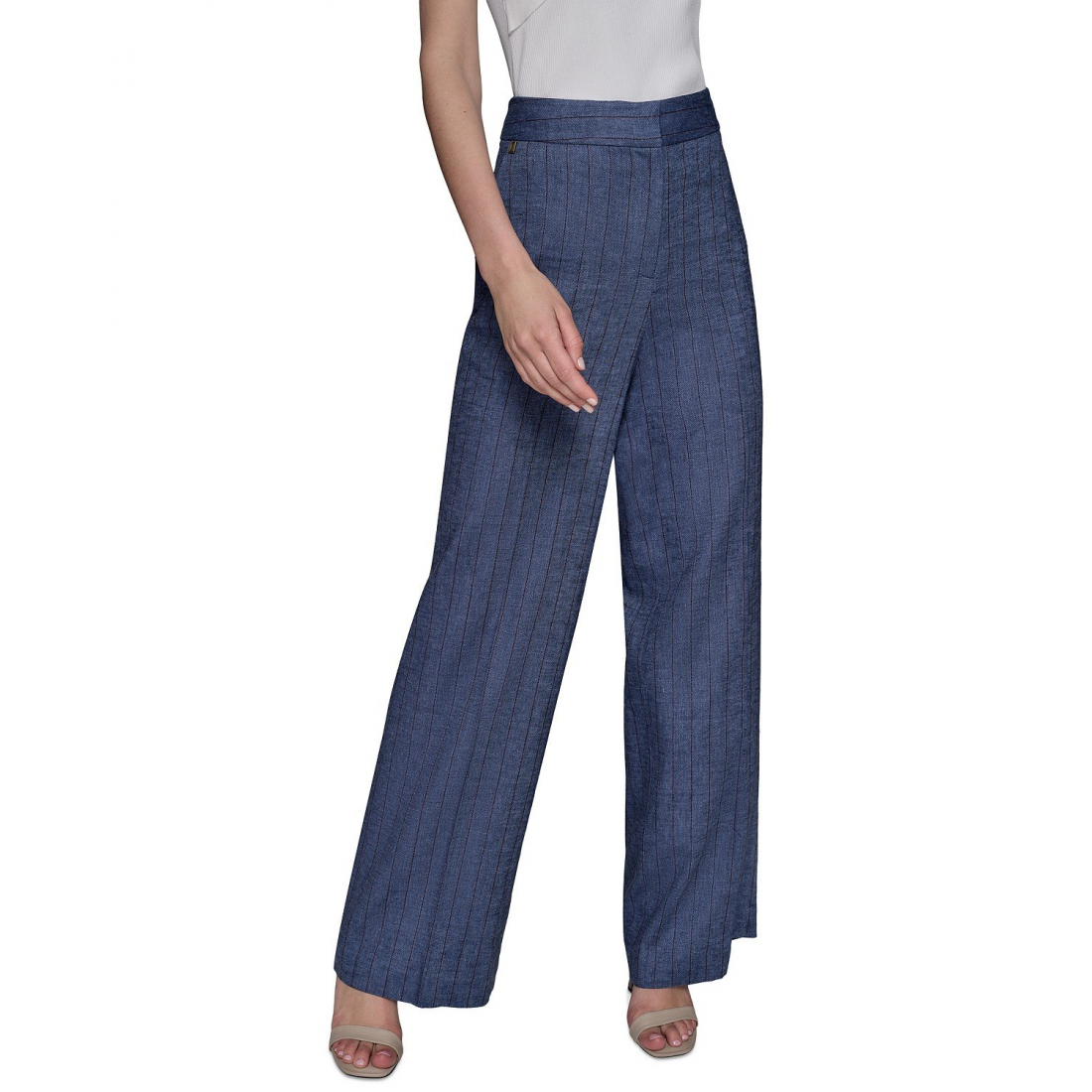 Women's 'Pinstriped Wide-Leg' Trousers