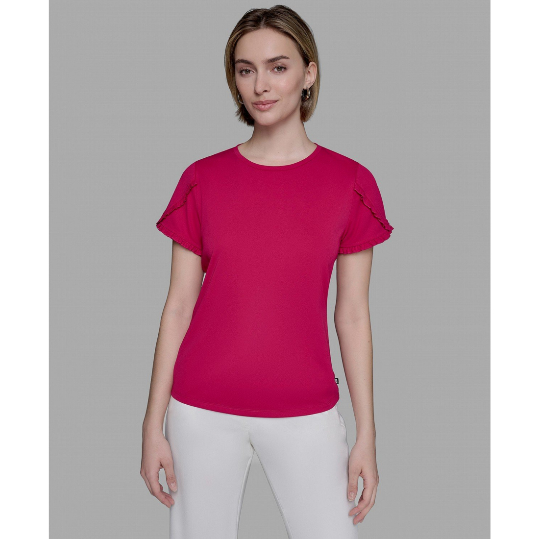 Top à manches courtes 'Tulip-Sleeve Knit' pour Femmes