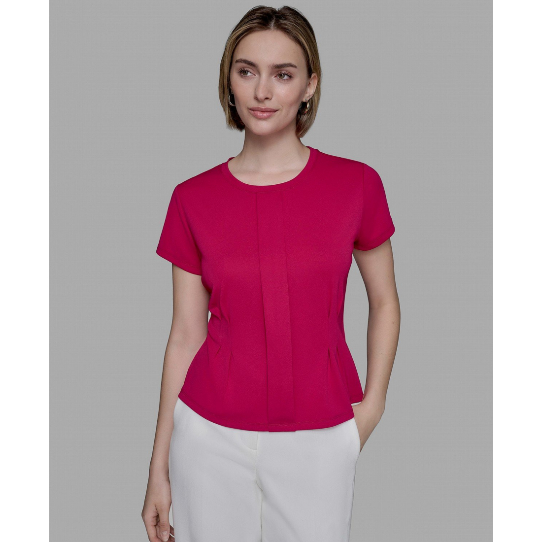 Blouse à manches courtes 'Pleated' pour Femmes