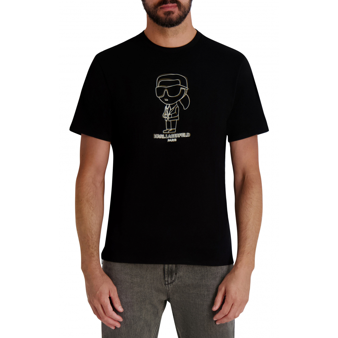 T-shirt 'Outerline Karl Graphic' pour Hommes