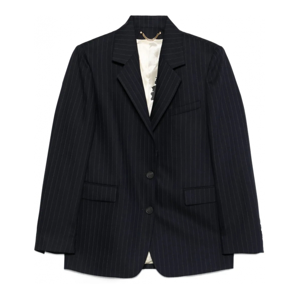 Blazer 'Pinstripe Single-Breasted' pour Femmes