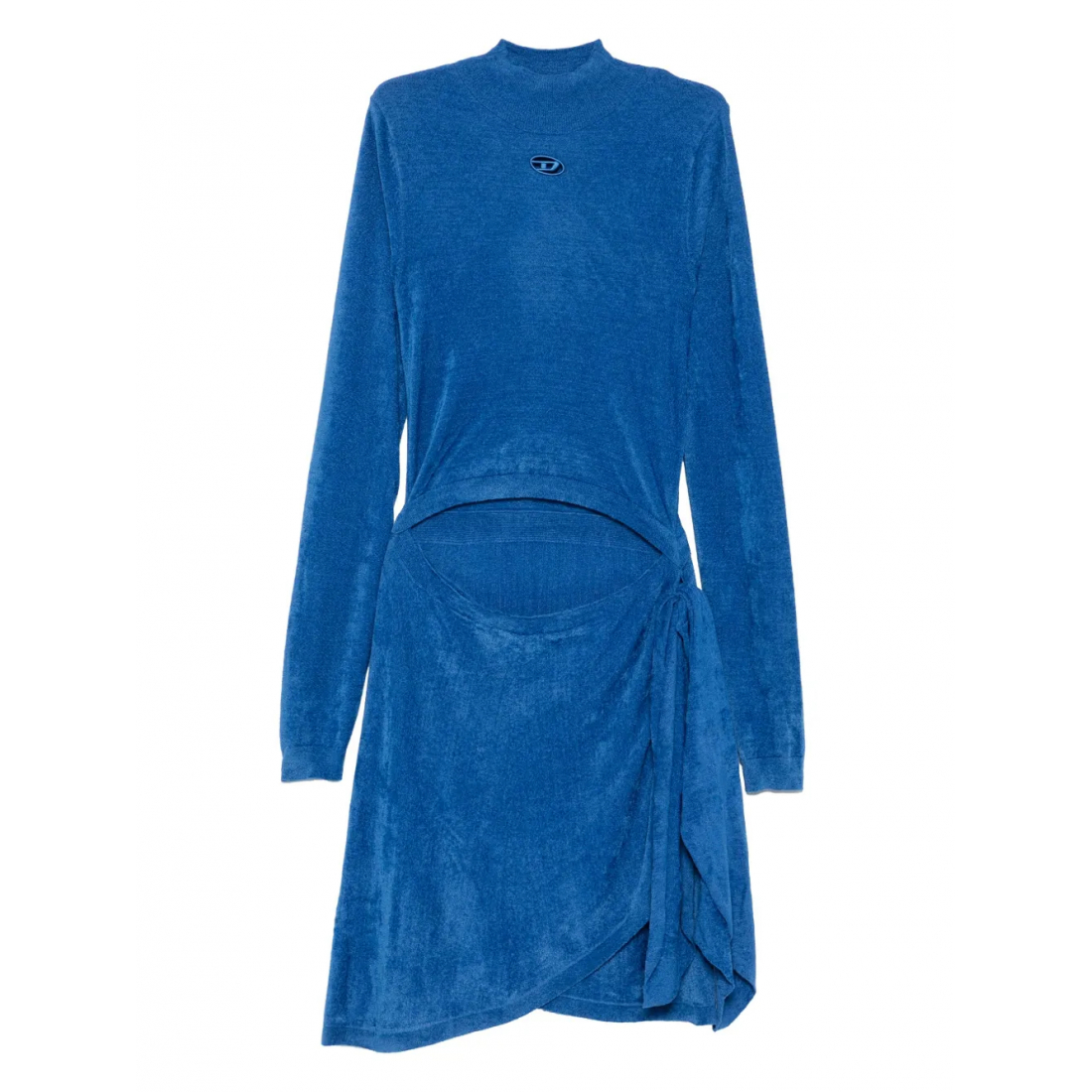 Robe mini 'Mock-Neck Tie-Front' pour Femmes