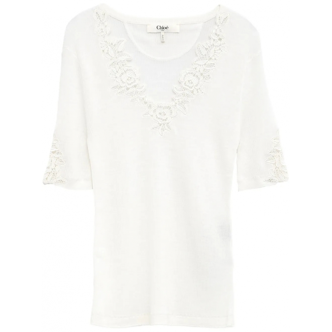 T-shirt 'Floral-Lace' pour Femmes