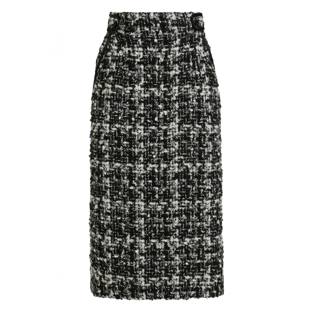 'Tweed Checked' Midi Rock für Damen