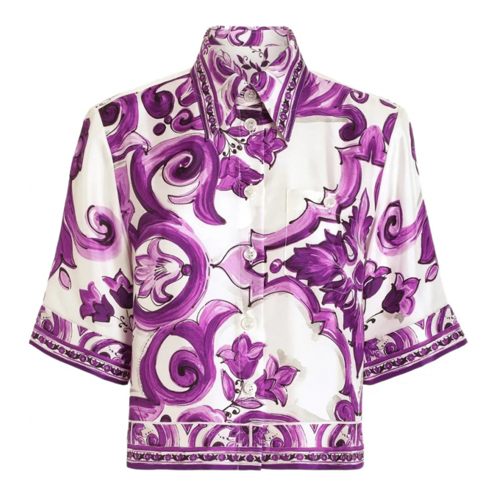 Chemise 'Majolica-Print' pour Femmes