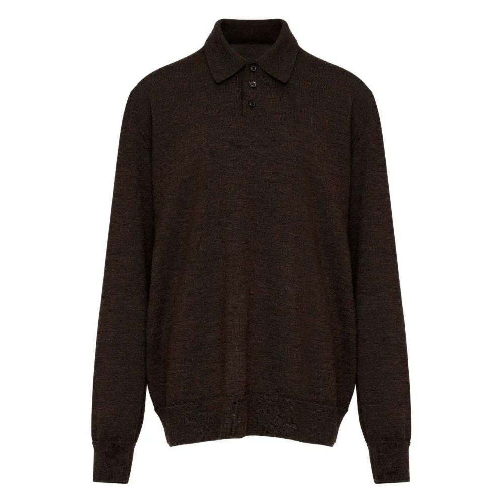 Polo manches longues 'Elbow-Patch' pour Hommes