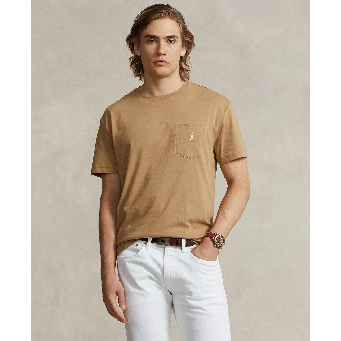 T-shirt 'Classic-Fit Jersey Pocket' pour Hommes