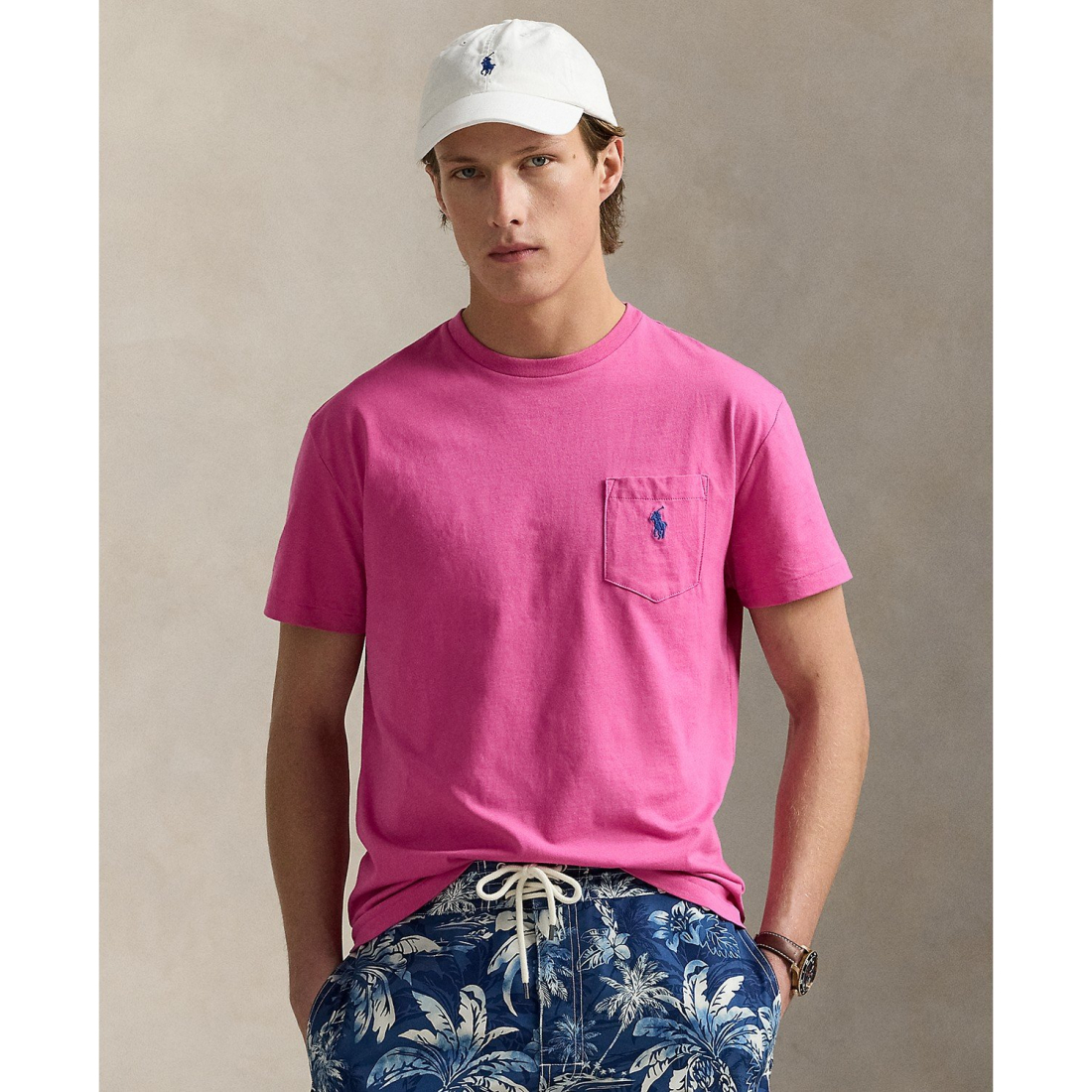 T-shirt 'Classic-Fit Jersey Pocket' pour Hommes
