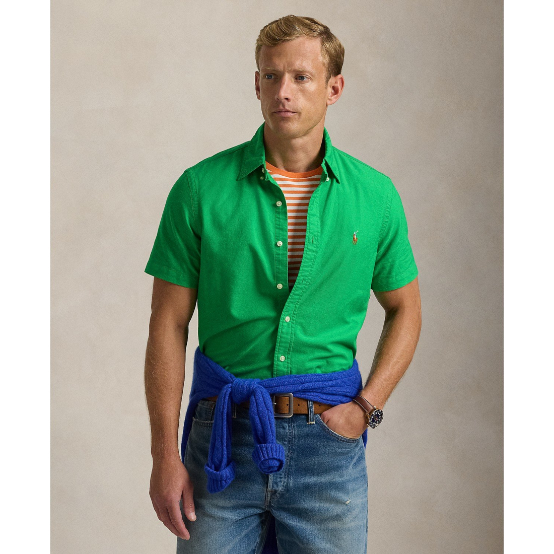 Chemise 'Classic-Fit Short-Sleeve Oxford' pour Hommes